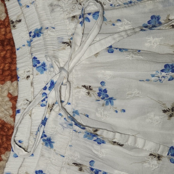 Loveshackfancy Becca Skirt in Brilliant Blue floral Sz P - Picture 12 of 14